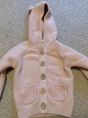 Cozy Jamie Kay Knit Hooded Cardigan - Light Pink
